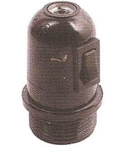 Ε27 ροδελας μαυρο με διακοπτη